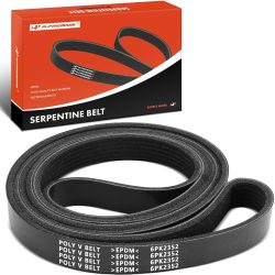 A-Premium Engine Serpentine Drive Belt Compatible with Buick LeSabre 2000-2005, Park Avenue, Riviera & Chevrolet Lumina & Hyundai Genesis Coupe & Land Rover LR3 & Mercury Marauder & Pontiac Bonneville